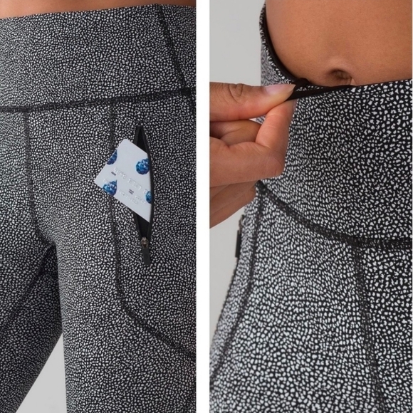 LULULEMON Invigorate 7/8 Tight Chakra Print Alpine White Black / Black - Picture 6 of 6